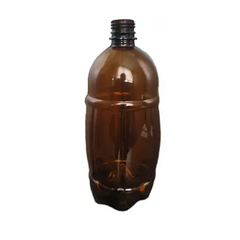 Пляшка 500 мл "Бочонок"  коричнева без кришки, горло 28 мм PET (200 шт) 008600053