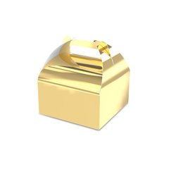 Подарочная бонбоньерка, золото, макси, 161х161х70 мм