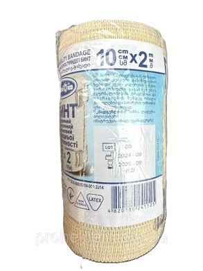 Бинт еластичний стрічковий 10см &times; 2м, (середня розтяжність)