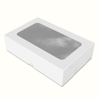 Коробка для суші, солодощів, белая, максі, 200х130х50 мм, 1300 мл (самозбірний), 013300019