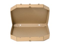 Коробка для пиццы бурая, 400х400х37 мм, 100 шт