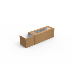 Коробка-пенал для суші, макарунс, крафт, 140х51 мм