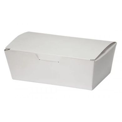 Коробка для снеків, та нагетів, біла 165х105х58 мм, 001500247