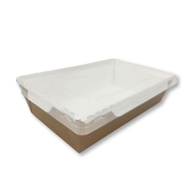 Коробка для суші Крафт/білий 800 мл, упаковка 50 шт, 001500233