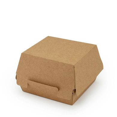 Упаковка для бургера крафт 117х117х70 мм, упаковка 50 шт, 001500284
