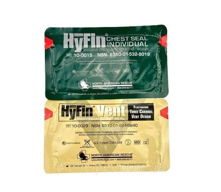 Набір оклюзійних наліпок HyFin Chest Seal Combo Pack