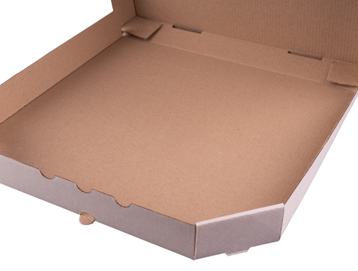 Коробка для піци 40 см біла (400х400х42 мм), упаковка 20 шт, 000800025