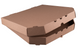 Коробка для пиццы 32 см бурая (325х325х35 мм), упаковка 100 шт, 019800005