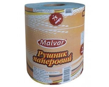 Полотенце макулатурное рулонное 75 м, зелёное, 1 шт