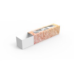 Коробка-пенал для суши, макарунс, цветная, макси, 305х51 мм