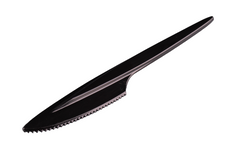 Нож одноразовый Черный 18 см, упаковка 100 шт, 001900066