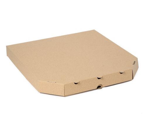 Коробка для піци 30 см бура (300х300х35 мм), упаковка 100 шт, 019800008
