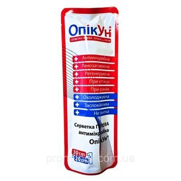 Опікун - гелевая салфетка для лечения ожогов и ран 30 &times; 20 см