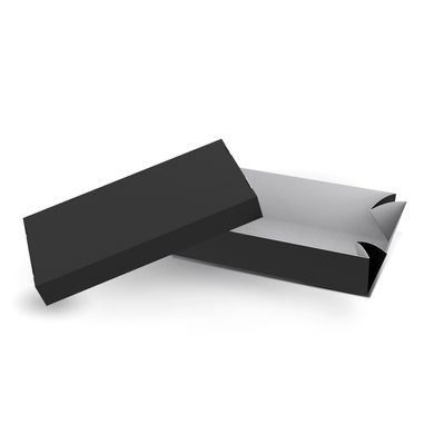 Коробка для суші, без вікна, чорна/біла, 200х98х48 мм, 50 шт/уп, 013300071