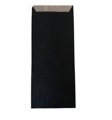 Бумажный пакет черный Саше 220х90х0, упаковка 1000 шт, 004200188