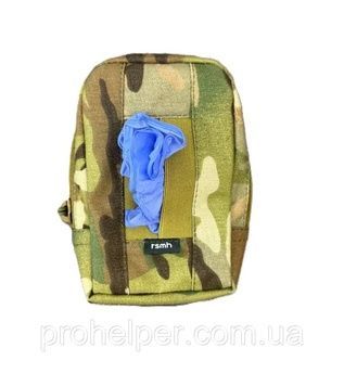 Тактический подсумок для медицинских перчаток  MOLLE мультикам