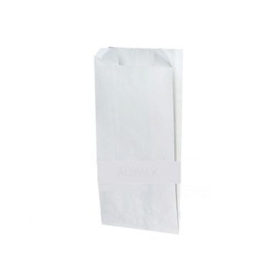 Бумажный пакет белый Саше 200x100x50, упаковка 1000 шт, 004200244