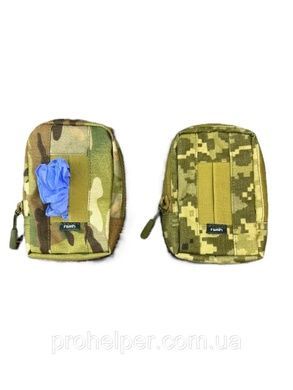Тактический подсумок для медицинских перчаток  MOLLE пиксель