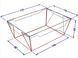 Контейнер для їжі з кришкою MIDI PLUS чорний 900 мл Crystal Box, 50 шт