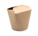 Коробка для локшини і салатів (паста бокс, локшина кап) крафт, 600мл, 50 шт