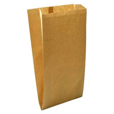 Бумажный бурый пакет Саше 220х140х50, упаковка 1000 шт, 004200051